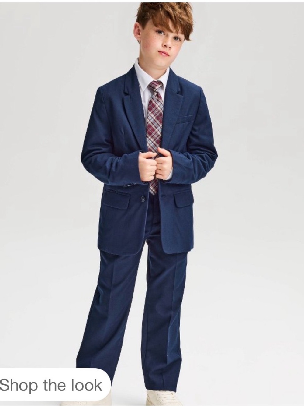 Boys Navy Blue Suit Size 8 Cat & Jack Ralph Lauren Vineyard Vines Adjustable